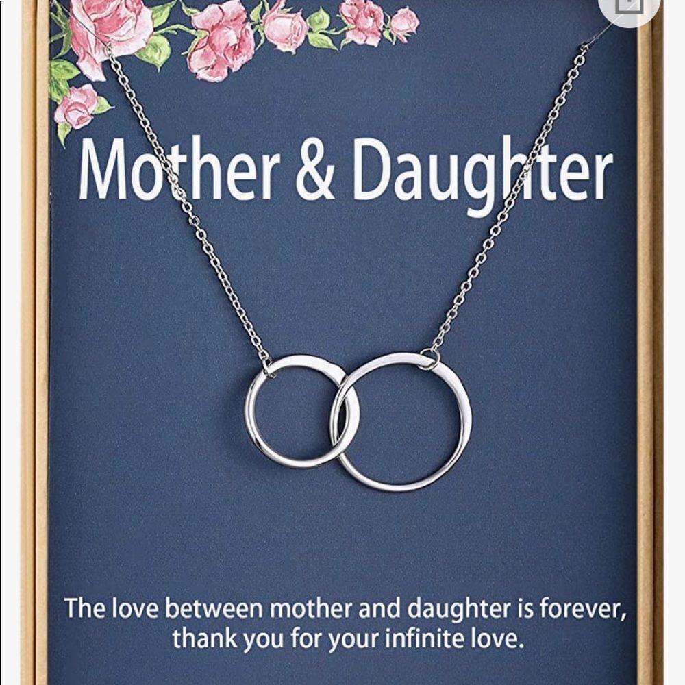 Mom & Daughter Sterling Silver necklace